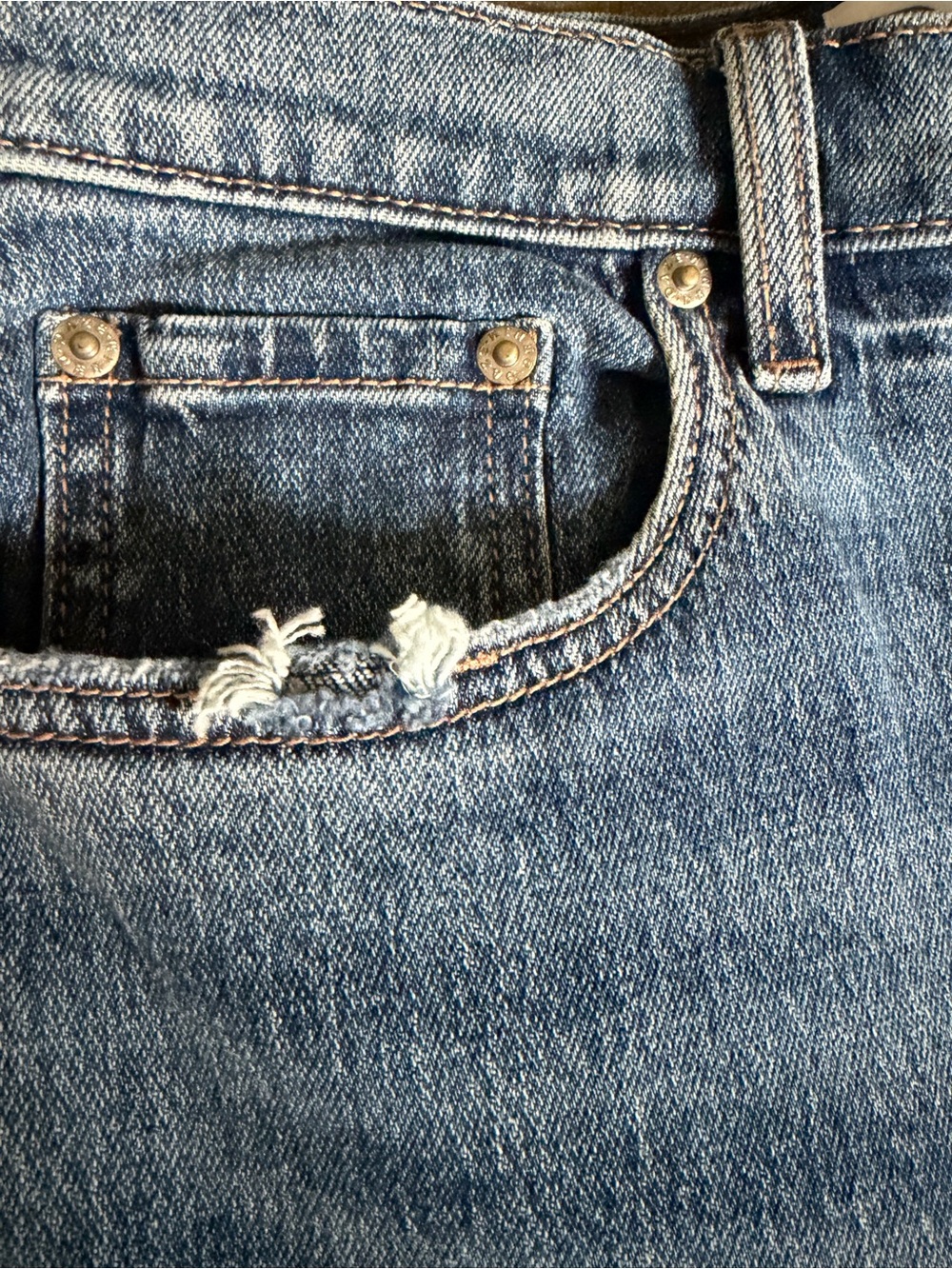 DAZE sz 29 EASTSIDE LOOSE CUFF IN RUSH HOUR Straight Leg Jeans - Picture 7 of 11